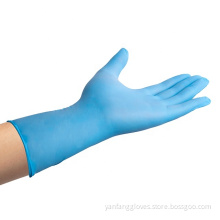 Blue Chemical Resistant Powder Free Nitrile Gloves